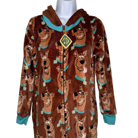 Hanna Barbera Scooby Doo Unionsuit Pajamas PJs Womens S 4 6 Halloween Costume - Picture 2 of 9
